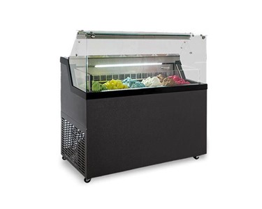 Framec - Mirabella  straight glass gelato display 6, 7 or 9 x 5 trays