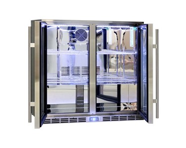 Rhino - Alfresco Glass Twin Door Bar Refrigerator | GSP2H-SS