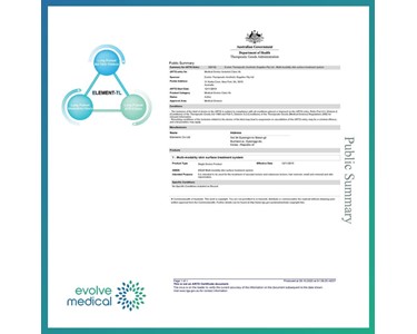 Evolve Medical Solutions - Element-TL Laser Machine