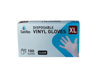 Powder Free Vinyl Gloves Disposable Medical Gloves | 100 Clear Gloves