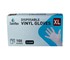 Powder Free Vinyl Gloves Disposable Medical Gloves | 100 Clear Gloves