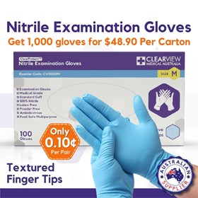 Nitrile Gloves Blue - Medium