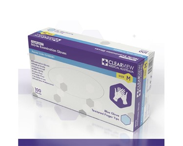 Clearview Medical Australia - Nitrile Gloves Blue - Medium