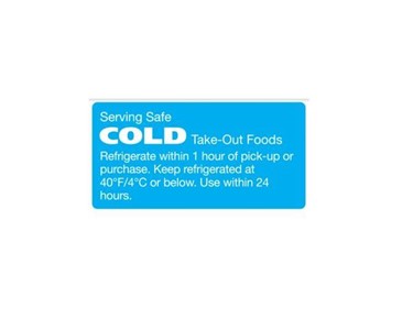 Medi-Print - Food Services Label  | Cold label | MPDCOLD
