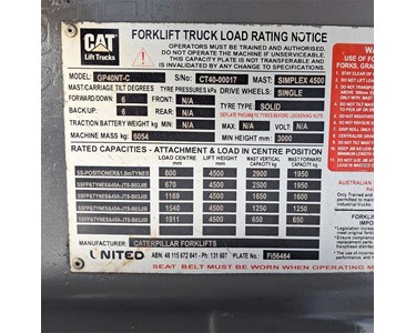 Cat - Used Cat 4.0T LPG Forklift
