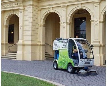 EcoTeq - Electric Compact Street Sweeper | EcoSweep 360 