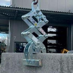 Probst Concrete Sleeper Grab brings extra safety to the landcaping industry