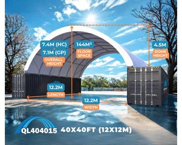 Quicklock Commercial Grade Dome with End Wall