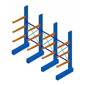 Cantilever Racking | 3 Bay Single Base System | 3657mm High
