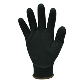 Nylon Gloves Black Sandy Foam Nitrile Coating - Milan - M Series