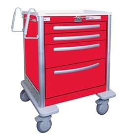 Lightweight Aluminium Emergency Cart | Waterloo USRLA-3369-RED