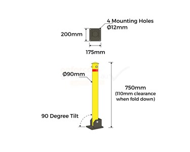 Bollard 90mm Parking | B90-Parking