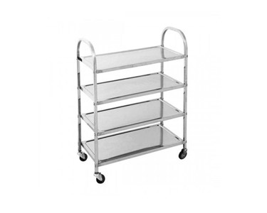 SOGA - 4 Tier Stainless Steel Trolley Cart Small 950 W X 500 D X 1220 H