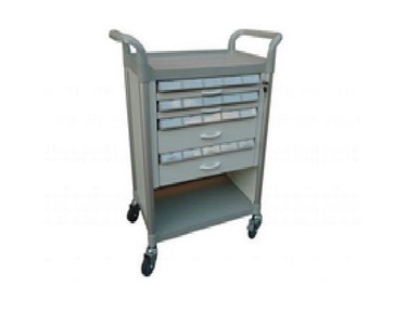 Modular Utility Medical Trolley Small Compartment Drawers