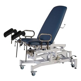 Deluxe Electric Gynaecology Couch Navy Blue