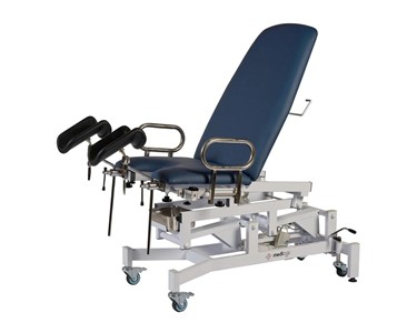 LOGIFORM - Deluxe Electric Gynaecology Couch Navy Blue