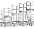 Aluminium Manual Order Picker Ladder / Stock Picker
