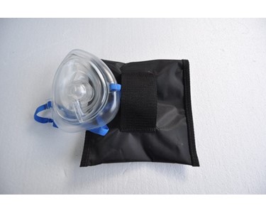 Pocket Mask with Oxygen Inlet and Head Strap | Rescuer