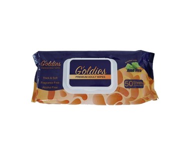 Adult Wipes | Goldies Large Wet Wipes 2pk