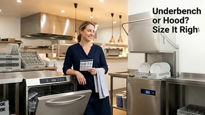 Underbench vs Pass-Through Commercial Dishwasher: Which Saves Your Kitchen More in 2026?