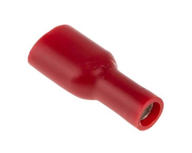 RS PRO - Red Crimp Shrouded Receptacle 6.3/0.8mm