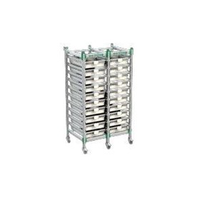 Hospital Modular Shelving Trolley Wire Shelf  | Double A List Trolley 