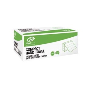 Compact Interleaved Hand Towel 19.5cmx26cm 2400/Box