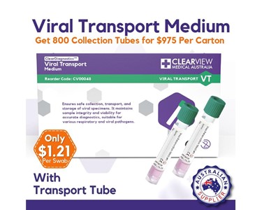 Clearview Medical Australia - Viral Transport Medium