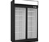 Thermaster - Black Upright Double Glass Door Freezer - LG-1006DF