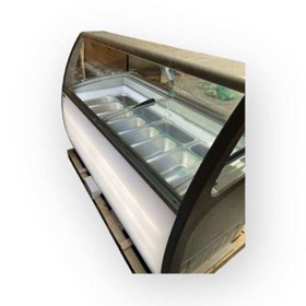 Gelato Ice Cream Freezer with 12 Tubs