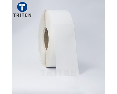 Triton - Thermal Paper Roll | Carton Poly Label 70x170 White, Security Cut