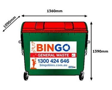 Bingo 1100L Rear Lift Bins