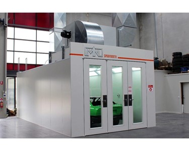 MN Spraybooths - Automotive Spray Booth | Semi Downdraft
