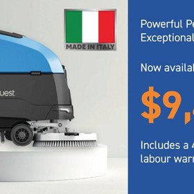 HDS50 Floor Scrubber Launches in Australia: Italian-Made, Built for Tough Commercial Cleaning