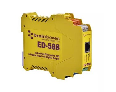 Brainboxes - Ethernet to 8 Digital Inputs and 8 Digital Outputs + RS485 Gateway
