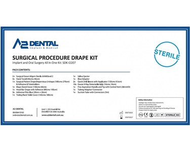 A2 Dental - Implant surgical drape kit