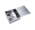 Cefito - Kitchen Sink 960 W x 450 D Stainless Steel with Drainer