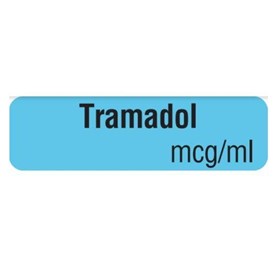 Drug Identification Label - Blue | Tramadol mcg/ml