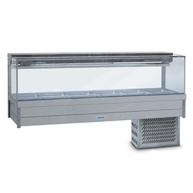 Square Cold Bain Marie Food Display | R.SRX26RD