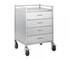 Select Patient Care - Instrument Trolley | Stainless Four Drawer Trolley
