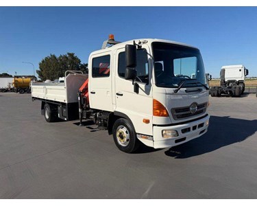 Hino - Used Tipper Truck | 2012 FD 1124 Crew Cab Tipper with Crane