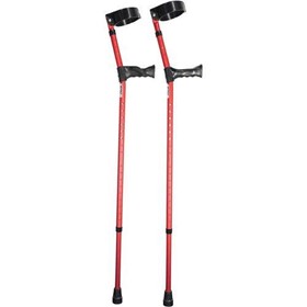 Double Adjustable Elbow Crutches With Anatomical Grip Adult