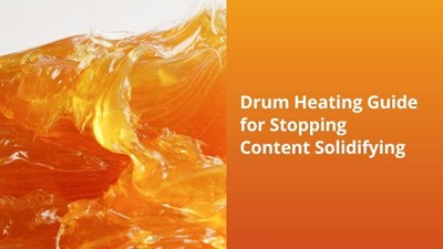 Drum heating guide for stopping content solidifying