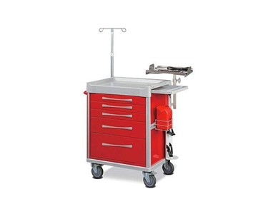 Clinicart - Emergency Cart - Red | 34inch 