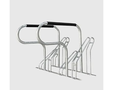 Steelmark - 4 Bay Bicycle Rack | Galvanised | Fixings Not Included