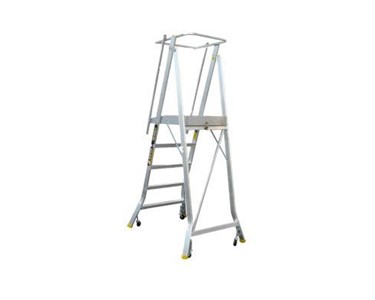 Order Picker Ladder | Wheeled Chassis | 210164