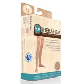 Unisex Thigh-High Stockings Open Toe Moderate Support 20-30mmHg