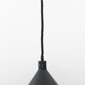 Adjustable Venus Matte Black Heat Lamp | HLD0001B