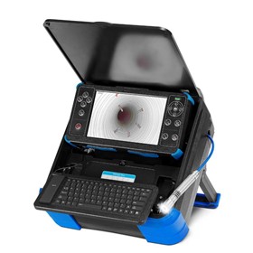 Mini HD Drain and Sewer Pipe Inspection Camera System | Blue