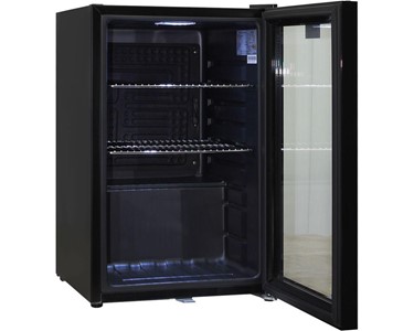 Schmick - Black Tropical Double Glazed Glass Door Bar Fridges | HUS-SC70-B